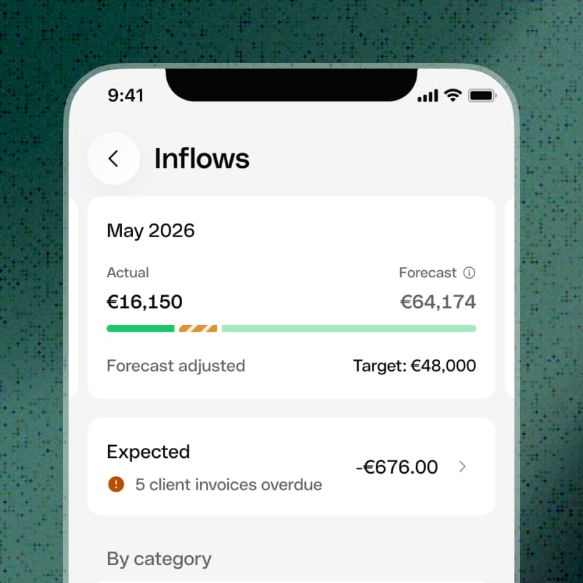 Inflows broken down by category
