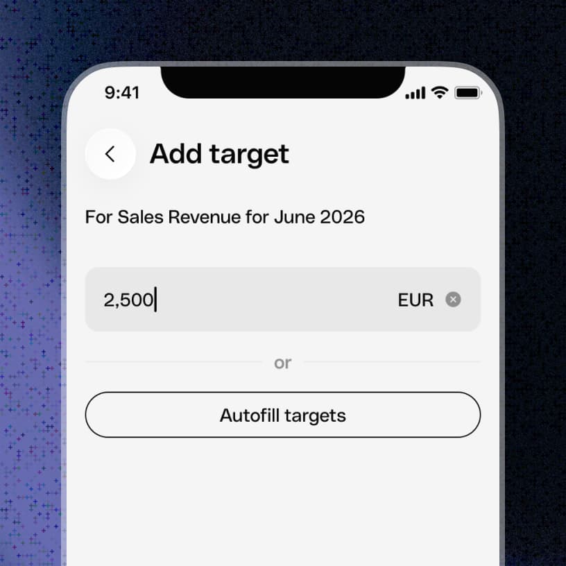 Setting a recurring target
